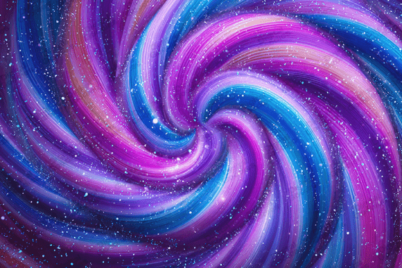 Blue & Magenta Hypnotic Liquid Swirl: A Dynamic Design Asset