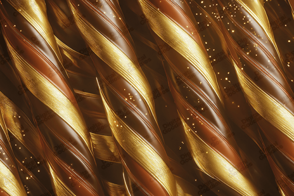Bronze and Gold Liquid Metallic Waves: A Designer's Asset