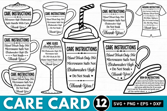 Care Card SVG Designs Bundle: Elevate Your Handmade Goods