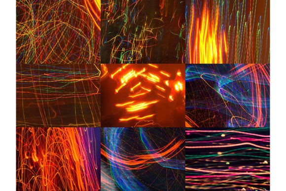 Colorful Light Streaks: Dynamic Energy for Modern Design