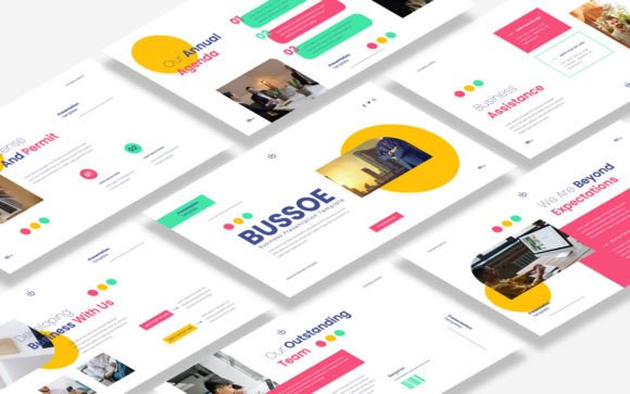 Elevate Your Pitch: The Business Powerpoint Template