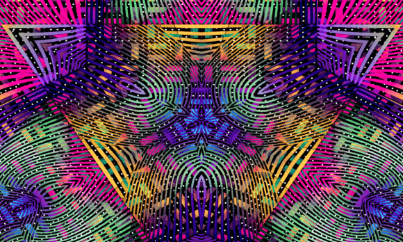 Psychedelic Harmony Kaleidoscope Trio: Beyond a Simple Typeface