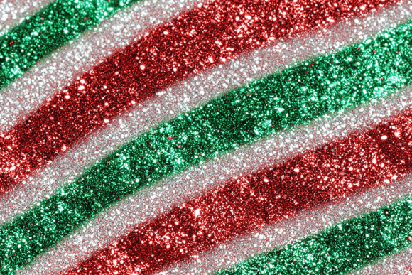 Red Green Wavy Glitter Christmas Texture: Festive Digital Sparkle