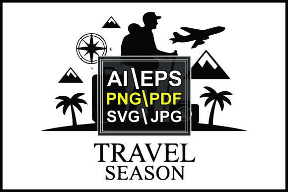Silhouette of Traveler Backpack Travel: Capturing Motion and Adventure