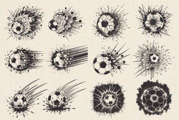 Soccer Explosion & Splash SVG Bundle