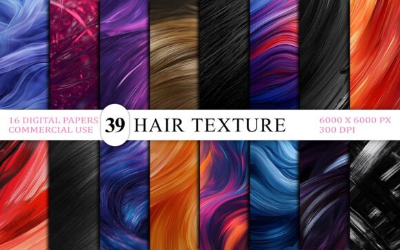 Unleashing Dynamic Visuals with Abstract Flowing Hair Texture
