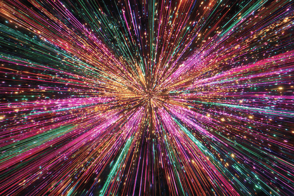 Unlock Explosive Visuals with a Neon Rainbow Light Burst